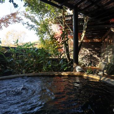 Kurokawa Onsen, Iromomiji 彩もみじ ryokan, Rotenburo outdoor hot bath 2