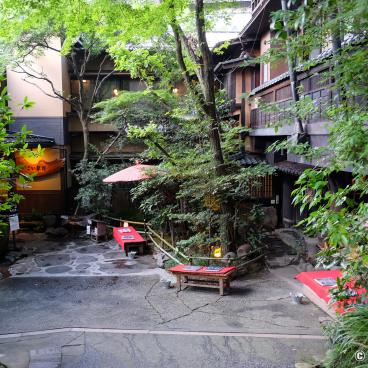 Kurokawa Onsen, Ikoi ryokan in Kamikawabata Street