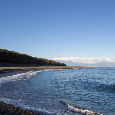 Miho no Matsubara (Shizuoka), View on the beach and Mount Fuji