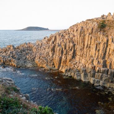 Sakai (Fukui), Tojinbo cliffs and Oshima island