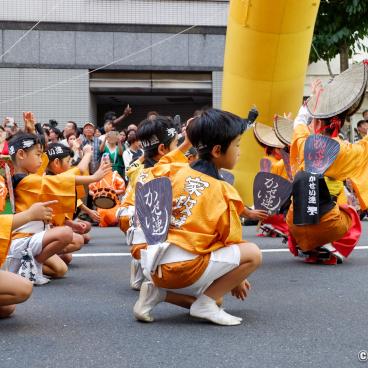 Koenji Awa-Odori (Tokyo), Children performing traditional dance