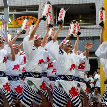 Koenji Awa-Odori (Tokyo), Parade of Ren dancers groups