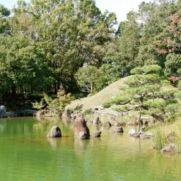 Yokokan Garden (Fukui), View on the garden