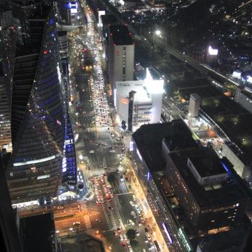 Midland Square (Nagoya), View on Mode Gakuen Spiral Towers