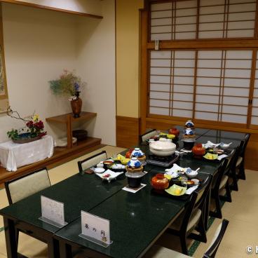 Oku Aizu (Yanaizu), Dinner at Uchidaya ryokan