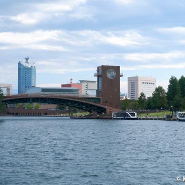 Toyama Prefectural Museum of Art and Design (TAD), View on Kansui canal 2