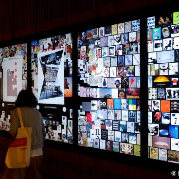 Toyama Prefectural Museum of Art and Design (TAD), Touch panels in the posters exhibition