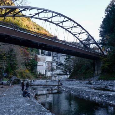 Fishermen in Hikawa (Okutama)