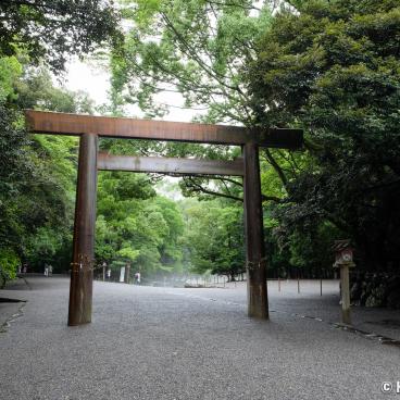 Ise Jingu, Wooden torii gate at Naiku inner shrine (Kotai-jingu)