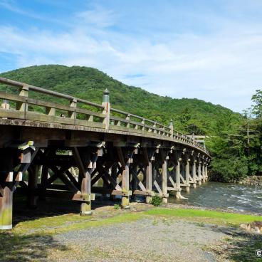 Ise Jingu, Ujibashi bridge at Naiku inner shrine (Kotai-jingu)