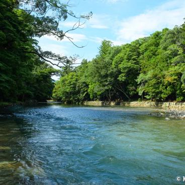 Ise Jingu, Mitarashi ablution site on the bank of Isuzu-gawa River in Naiku inner shrine (Kotai-jingu) 2