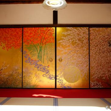 Enko-ji, Fusuma sliding doors