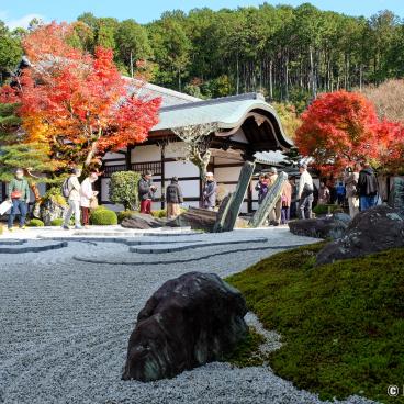 Enko-ji, View on Honryutei garden