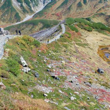 Murodo, Lake Chinoike with blood red water