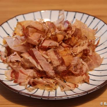 Katsuobushi, Bonito flakes in a plate