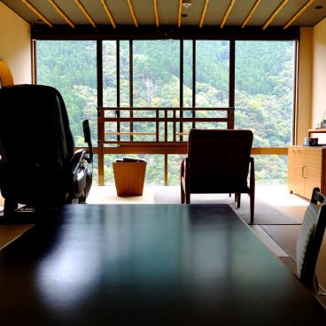 Iya Onsen (Shikoku), Room with a view on the valley