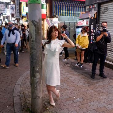 Shibuya (Tokyo), Young woman costumed for Halloween