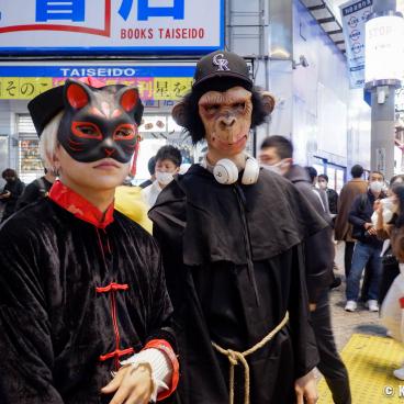 Shibuya (Tokyo), Animals cosplay for Halloween