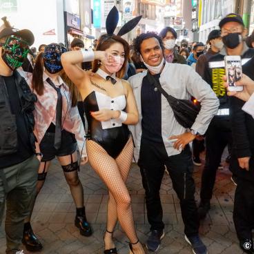 Shibuya (Tokyo), The Purge and sexy cosplay for Halloween