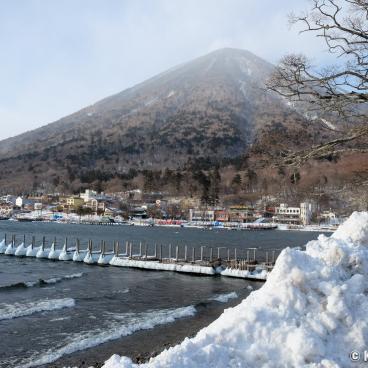 Okunikko, Lake Chuzenji and Mount Nantai in winter