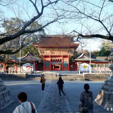Fujisan Hongu Sengen Taisha, View on the shrine's main gate