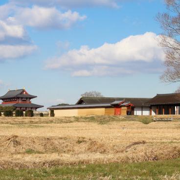 Heijo (Nara), View on the former palace's grounds in winter