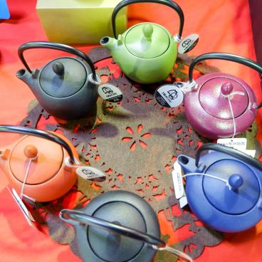 Iwachu Cast Iron colored kettles