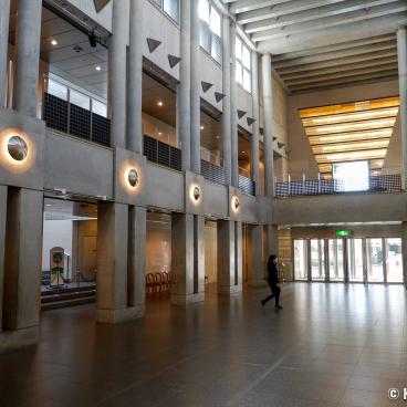 Art Tower Mito, View of the entrance hall