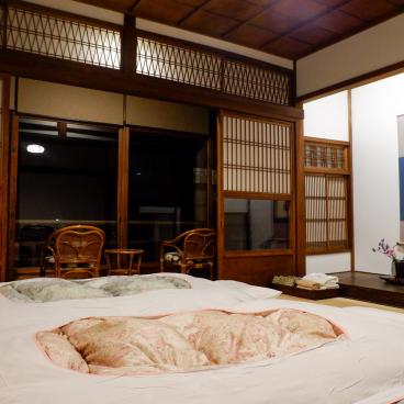 Machiya Inase Otsu, View of the room Seiran at night