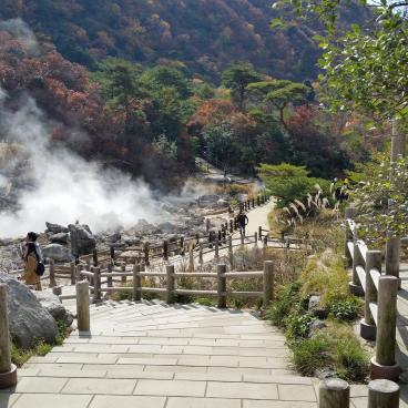 Unzen Jigoku (Kyushu), Walking path in Mount Unzen's Hells 2