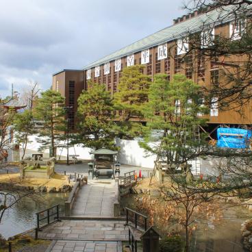 Chion-in temple in Kyoto, Miei-do Hall under scaffholdings during the Great Heisei Renovation