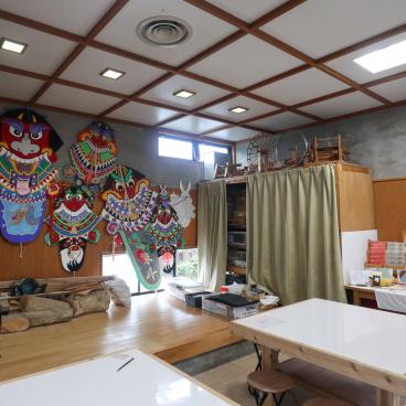 Furu-sato-kan kite workshop on Fukue-jima (Goto Islands - Nagasaki)