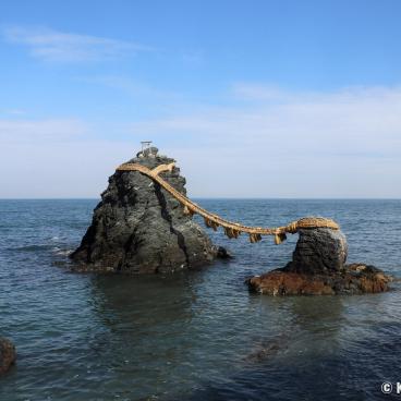 Meoto Iwa (Ise), The Wedded Rocks in Futami Okitama shrine