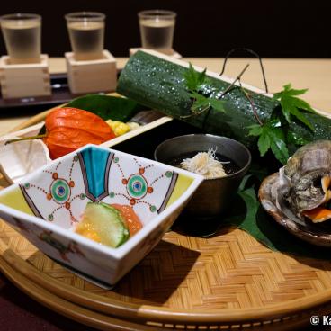 Ise Shinsen Ryokan (Mie), Japanese traditional dinner with sake tasting