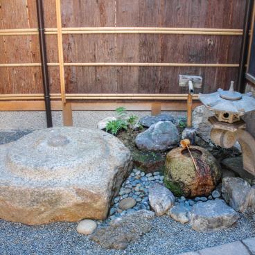 Naramachi District in Nara, Stone garden of an old traditional house