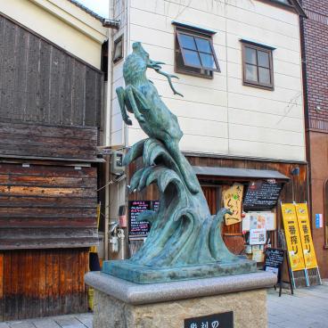 Naramachi District in Nara, Deer statue
