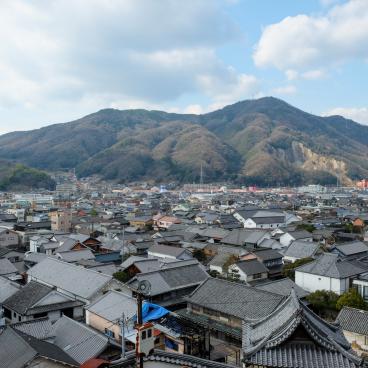 Takehara (Chugoku), View on the city from Fumeikaku platform 3