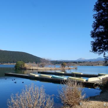 Lake Tanuki (Fujinomiya), Boats for rent to row on the lake