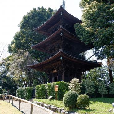 Chinzan-so Teien (Tokyo), Three-story pagoda