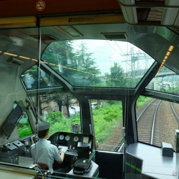 Premium Express Shimakaze, View on the driver's cabin in the head car
