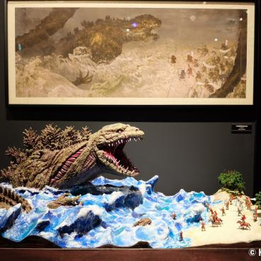 Nijigen no Mori, Godzilla Interception Operation Awaji, Model scale for a movie in the museum 2