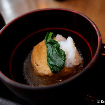 Restaurant Nikko Yubamaki Zen, A bowl of yuba (tofu skin)