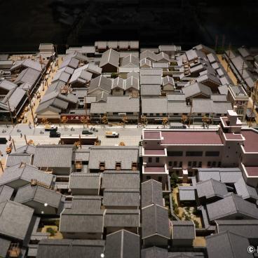 Konjakukan Museum (Osaka Museum of Housing and Living), Diorama of Sakai-suji avenue in 1912