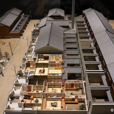 Konjakukan Museum (Osaka Museum of Housing and Living), Diorama of an old residential area