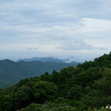 Ise-Shima Skyline, View on the north-east of the peninsula and the islands off to Toba's shores
