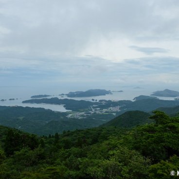 Ise-Shima Skyline (Mie), View on the north-east of the peninsula and the islands off to Toba's shores
