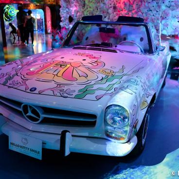 Hello Kitty Smile (Awaji), Mercedes car at the Otohime Dragon Palace digital exhibition