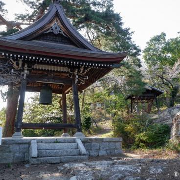 Fukushima City (Tohoku), Bell tower of a temple on Mount Shinobu