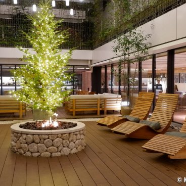 Good Nature Hotel (Kyoto), Patio with relaxation and green space