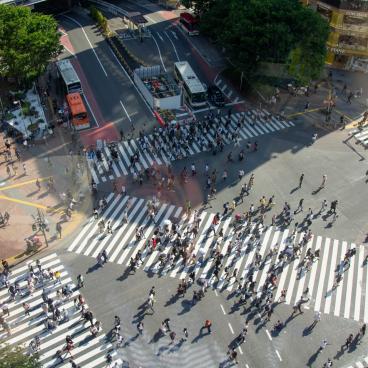 Magnet by Shibuya 109, View on Shibuya Crossing from the observation deck 7